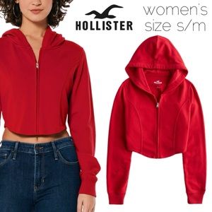 Hollister Seamed Zip-Up Hoodie